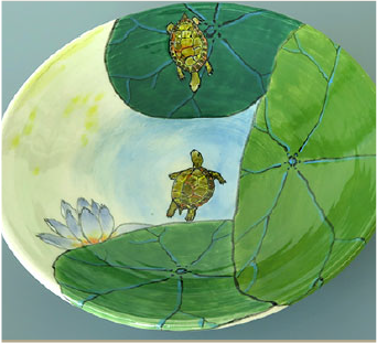 Western Painted Turtles & Waterlilies